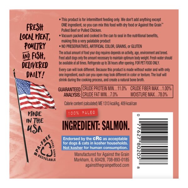 Against the Grain - One Ingredient Salmon - 11oz (case of 12)