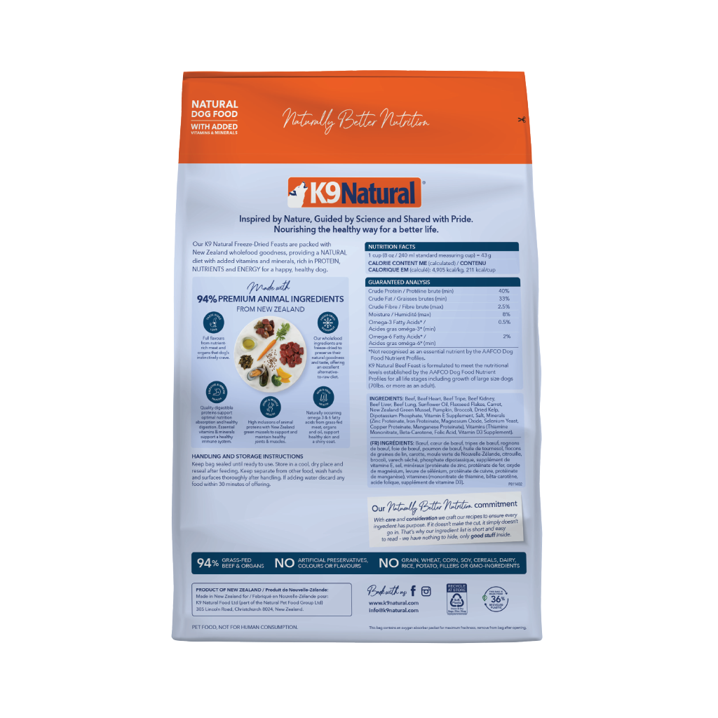 K9 Natural - Freeze-Dried - Beef Feast