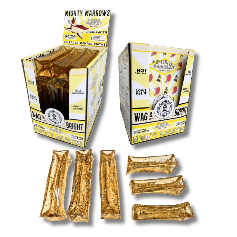 Wag & Bright - Mighty Marrows - Collagen Dental Chews - Pork & Parsley