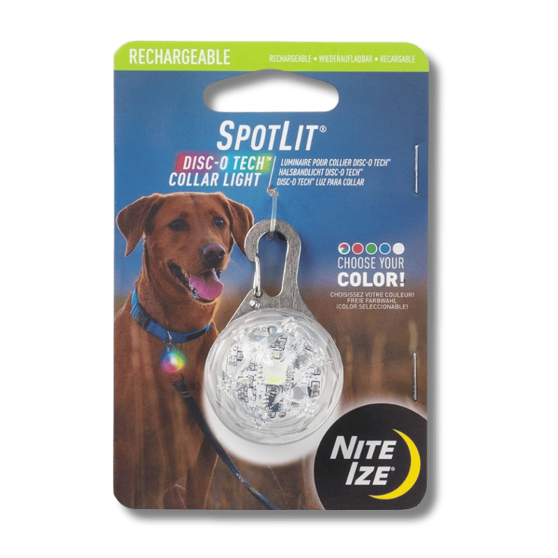 NITE IZE - SpotLit Rechargeable Collar Light - Disc-O Tech Jewel