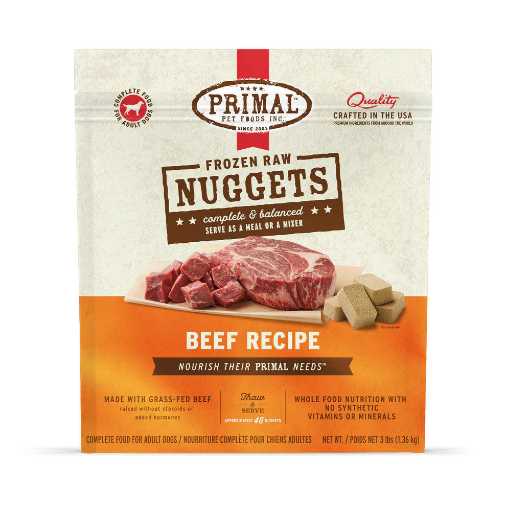 PRIMAL - Canine - Frozen - Nuggets - Beef