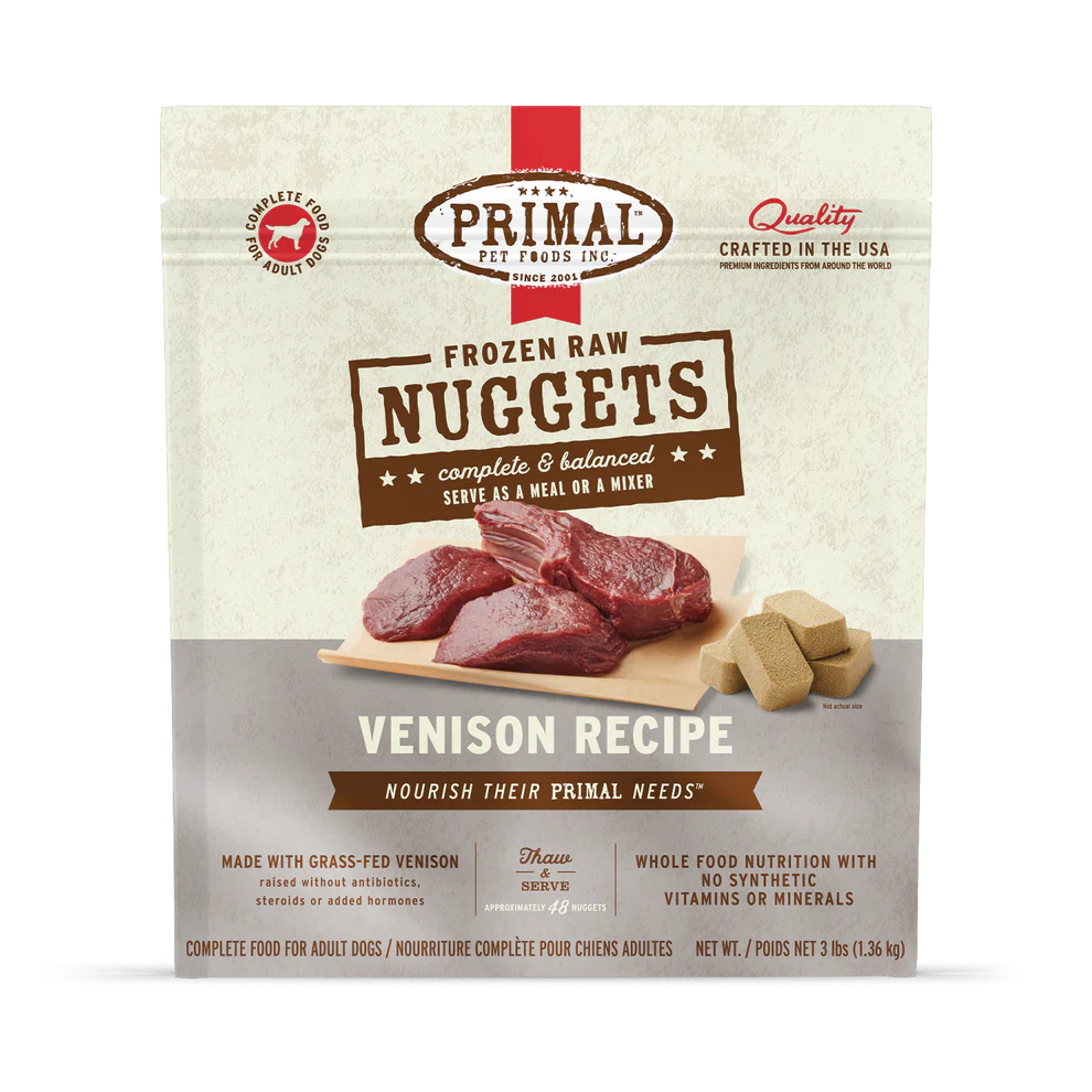 PRIMAL - Canine - Frozen - Nuggets - Venison