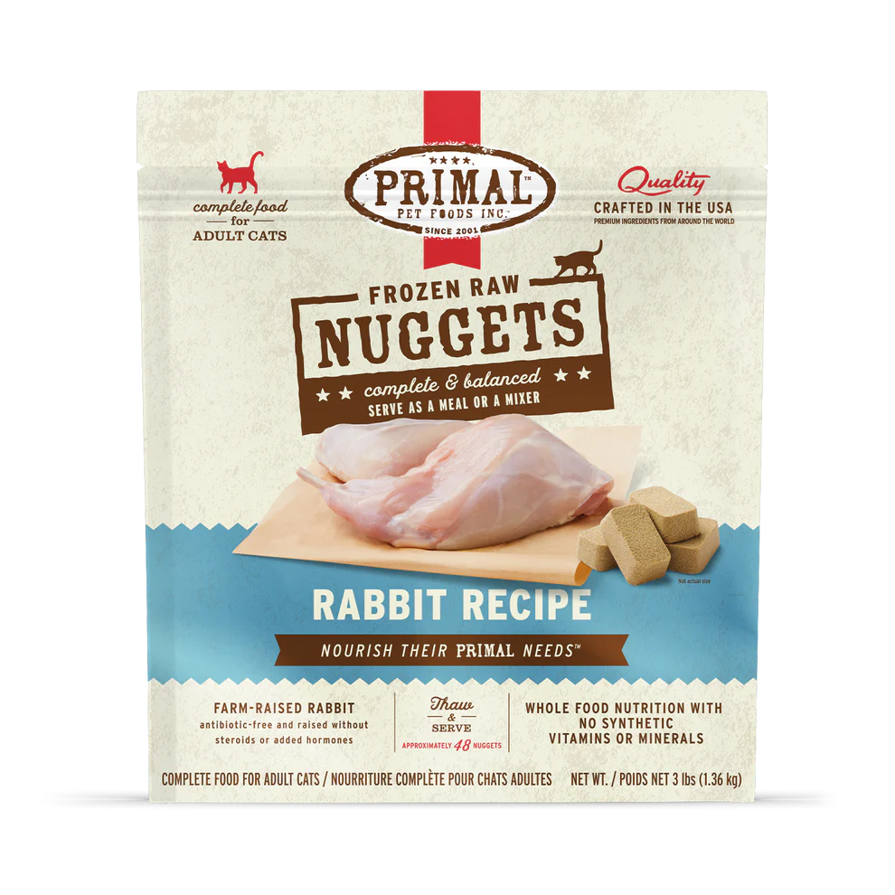 PRIMAL - Feline - Frozen - Nuggets - Rabbit