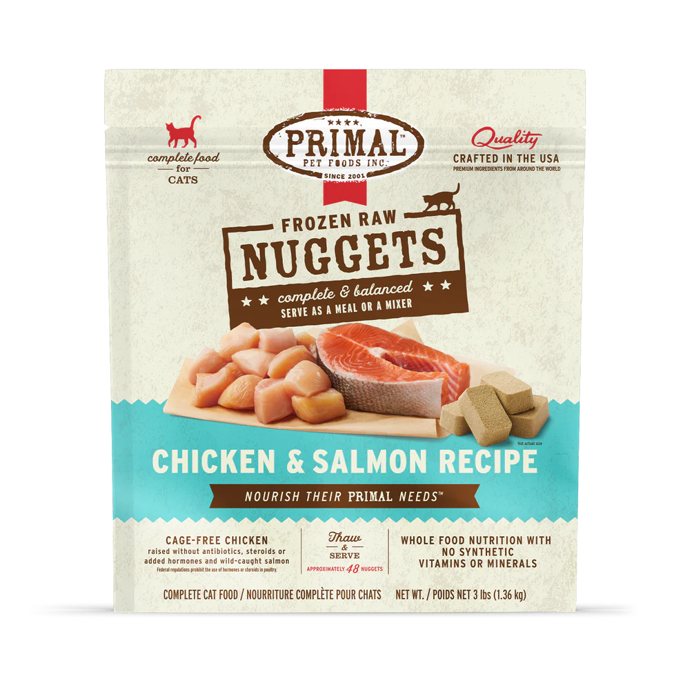PRIMAL - Feline - Frozen - Nuggets - Chicken & Salmon