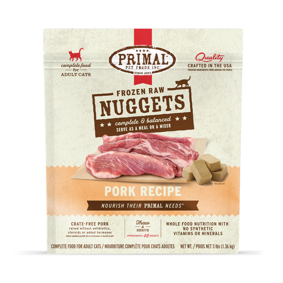 PRIMAL - Feline - Frozen - Nuggets - Pork