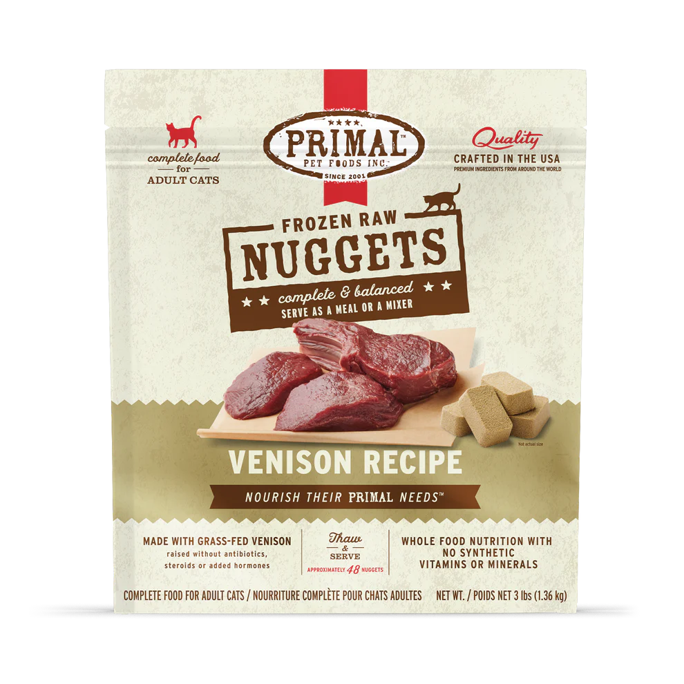 PRIMAL - Feline - Frozen - Nuggets - Venison