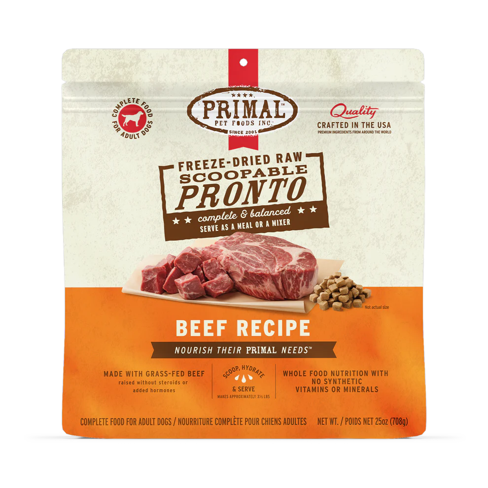 PRIMAL - Canine - Freeze-Dried - Pronto - Beef