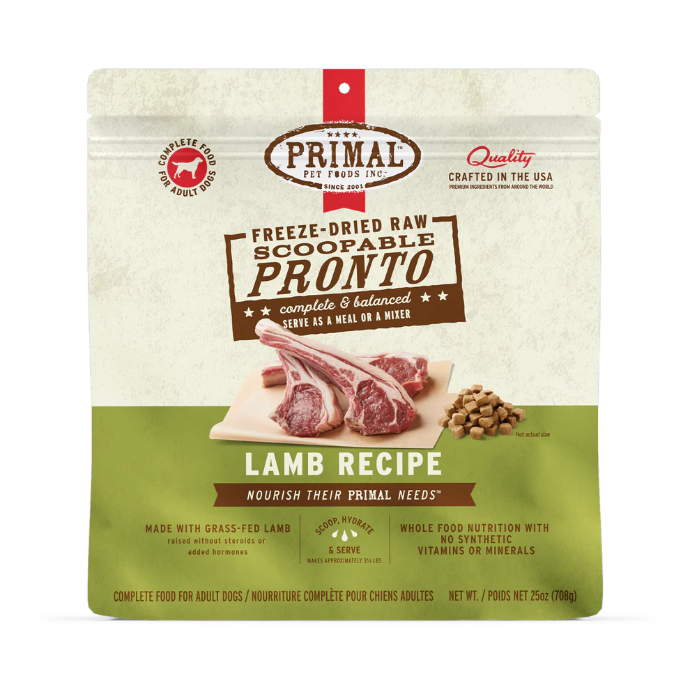PRIMAL - Canine - Freeze-Dried - Pronto - Lamb
