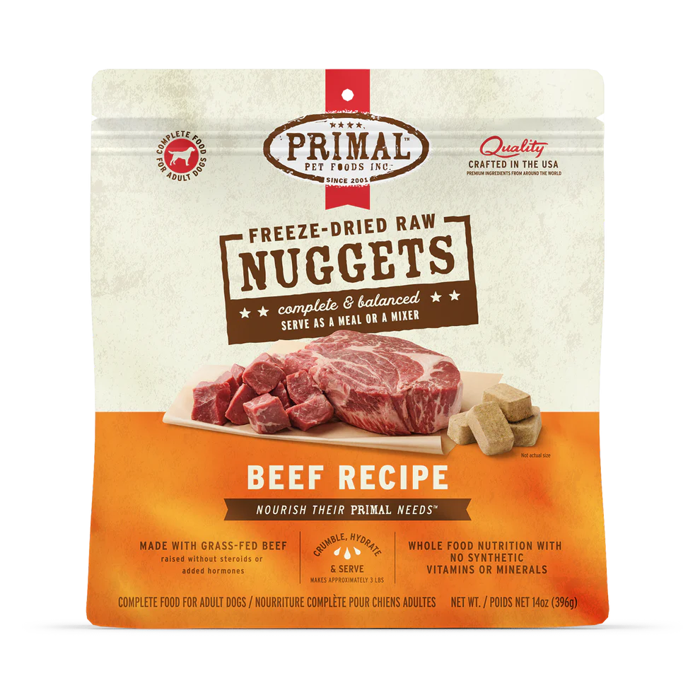 PRIMAL - Canine - Freeze-Dried - Nuggets - Beef
