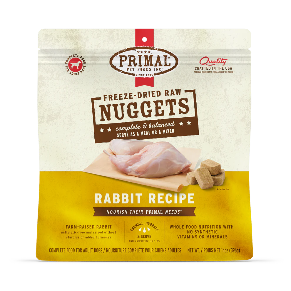PRIMAL - Canine - Freeze-Dried - Nuggets - Rabbit