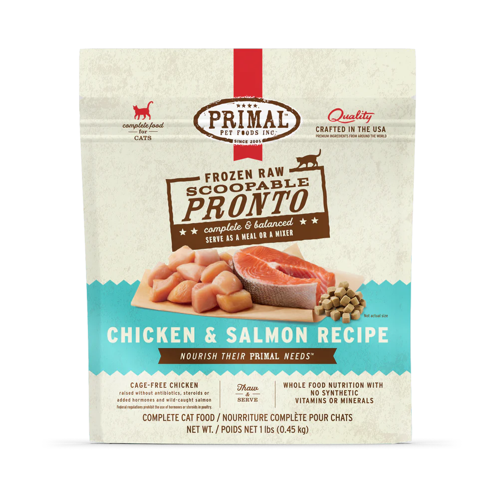 PRIMAL - Feline - Frozen - Pronto - Chicken & Salmon