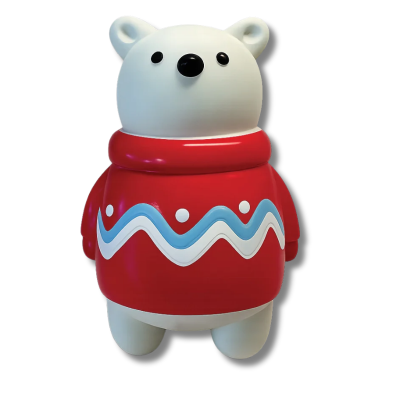FoufouBRANDS - Holiday - Ugly Sweater Paw - Chews - Polar Bear