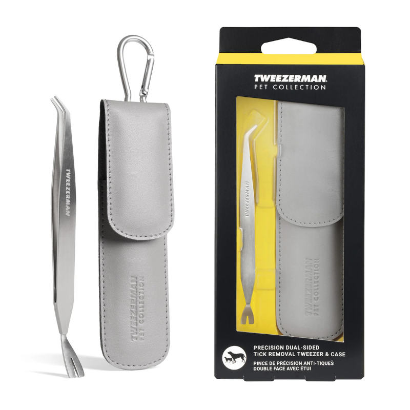 Tweezerman - Tick Remover - Tweezers - Dual-Sided & Case
