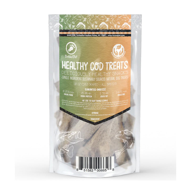 Tickled Pet - Dog - Treats - Cod Snacks - 10 oz