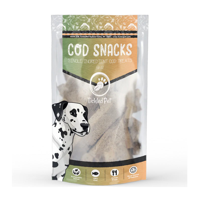 Tickled Pet - Dog - Treats - Cod Snacks - 10 oz