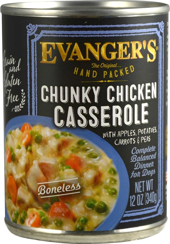 Evangers - Dog - Hand-Packed - Chunky Chicken Casserole for Dogs - 13 oz - Case of 12