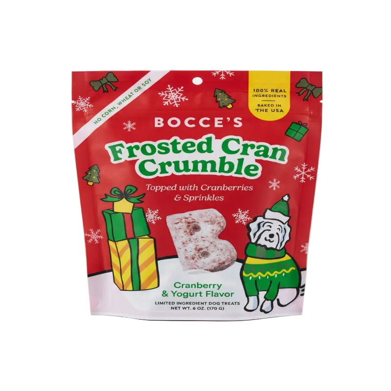 Bocce's Bakery - Soft & Chewy - Frosted Cran Crumble - 6oz