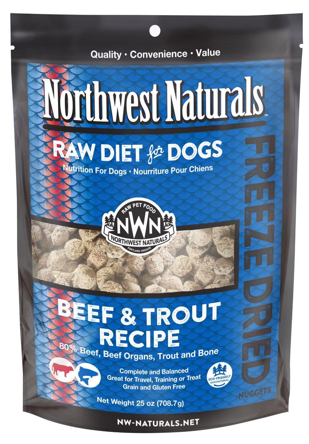 Northwest Naturals - Dog - Freeze-Dried - Nuggets - Beef & Trout