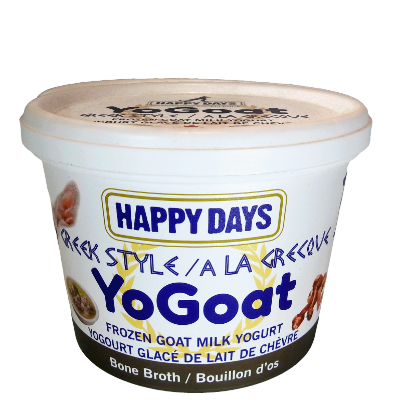 Happy Days YoGoat Goat Milk Yogurt Bone Broth (Case of 6) x 475g