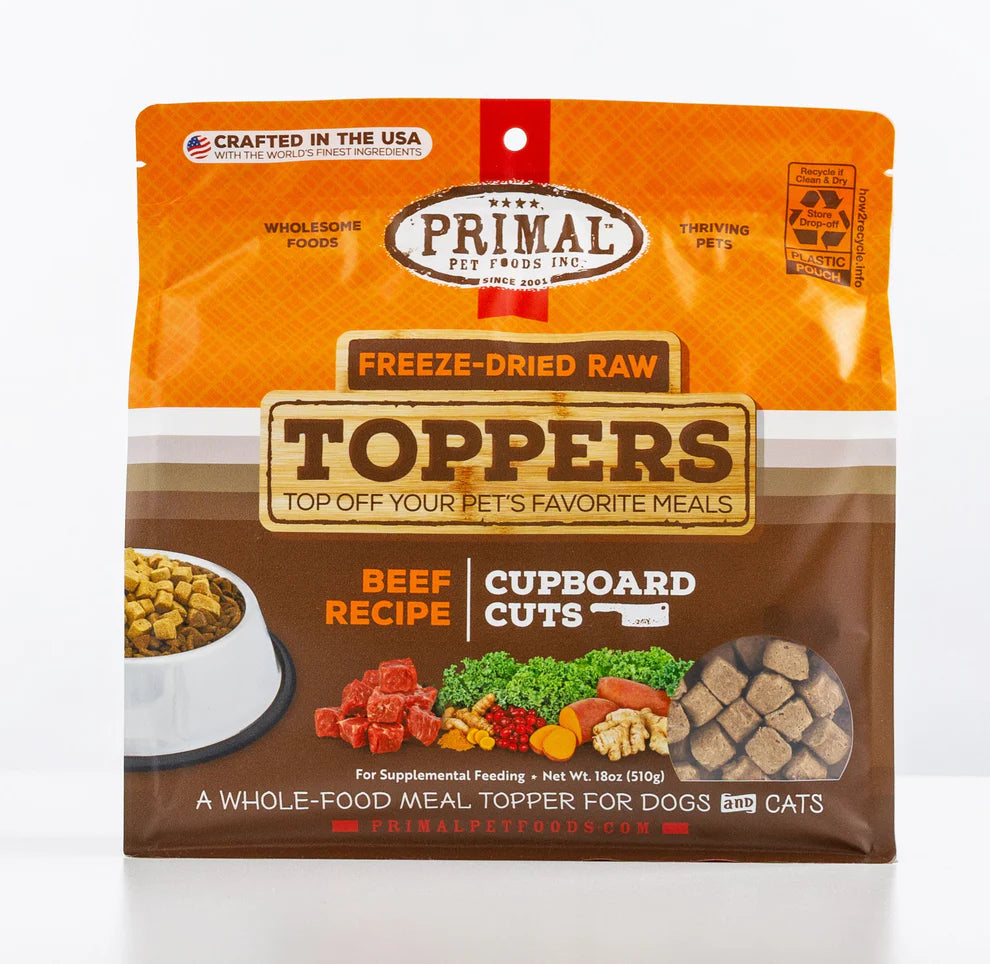 PRIMAL - Topper - Freeze-Dried - Cupboard Cuts - Beef