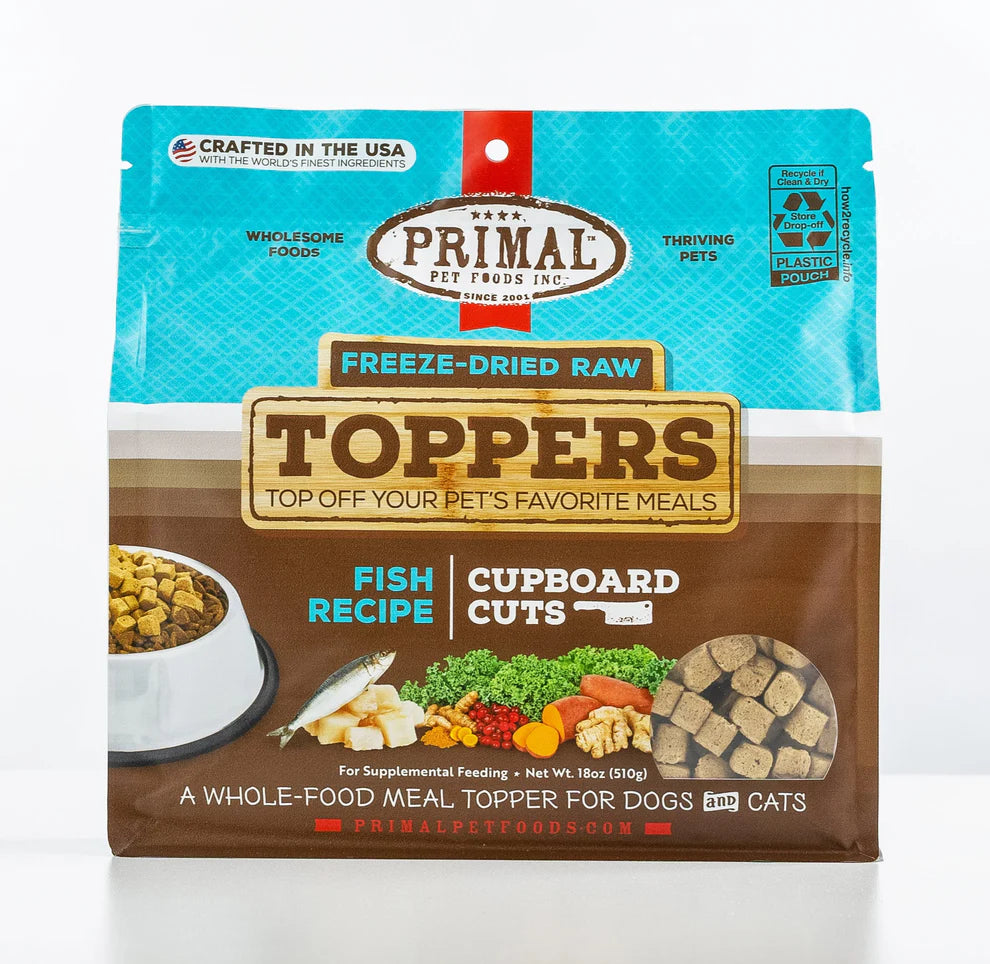PRIMAL - Topper - Freeze-Dried - Cupboard Cuts - Fish