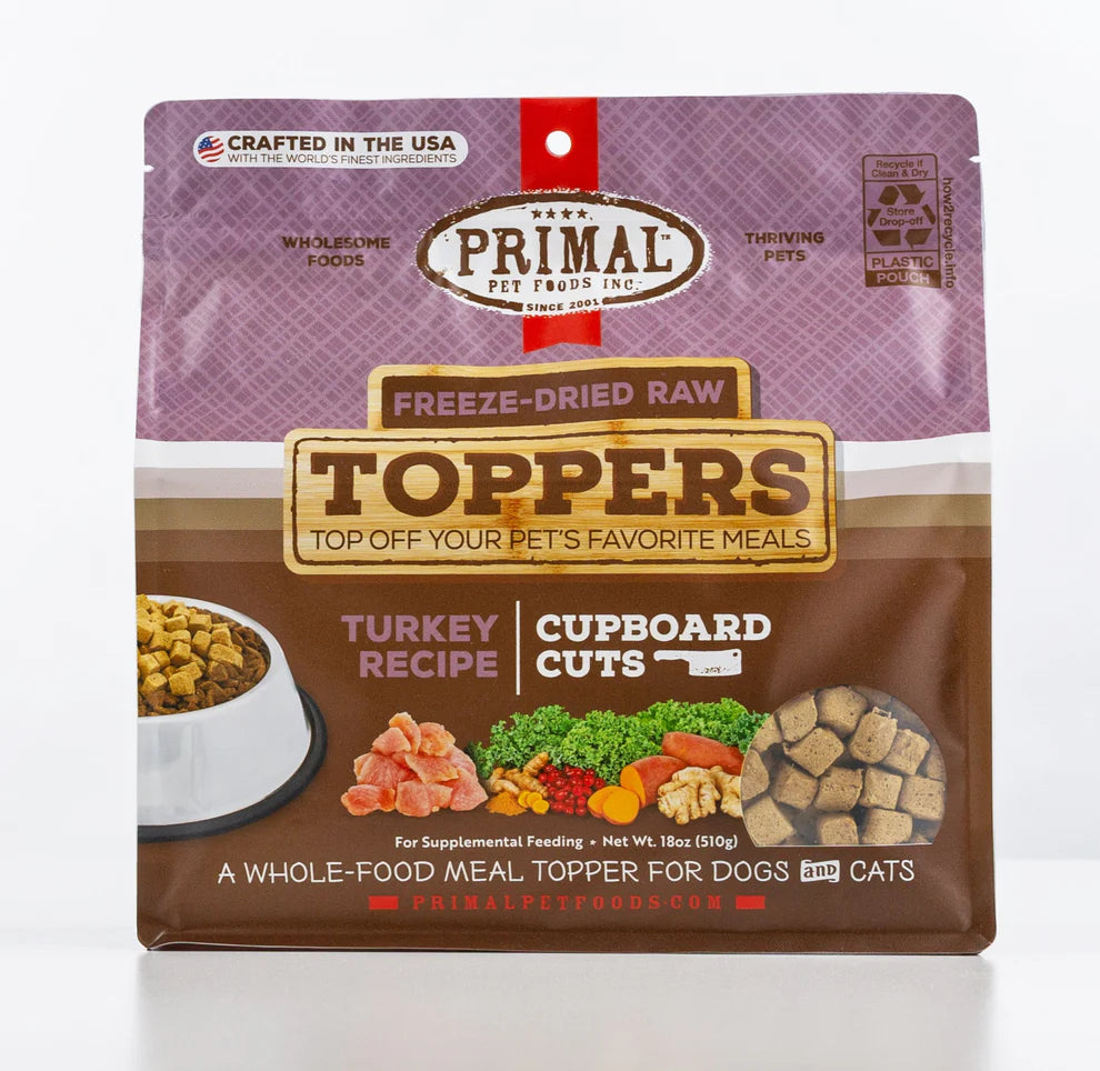 PRIMAL - Topper - Freeze-Dried - Cupboard Cuts - Turkey
