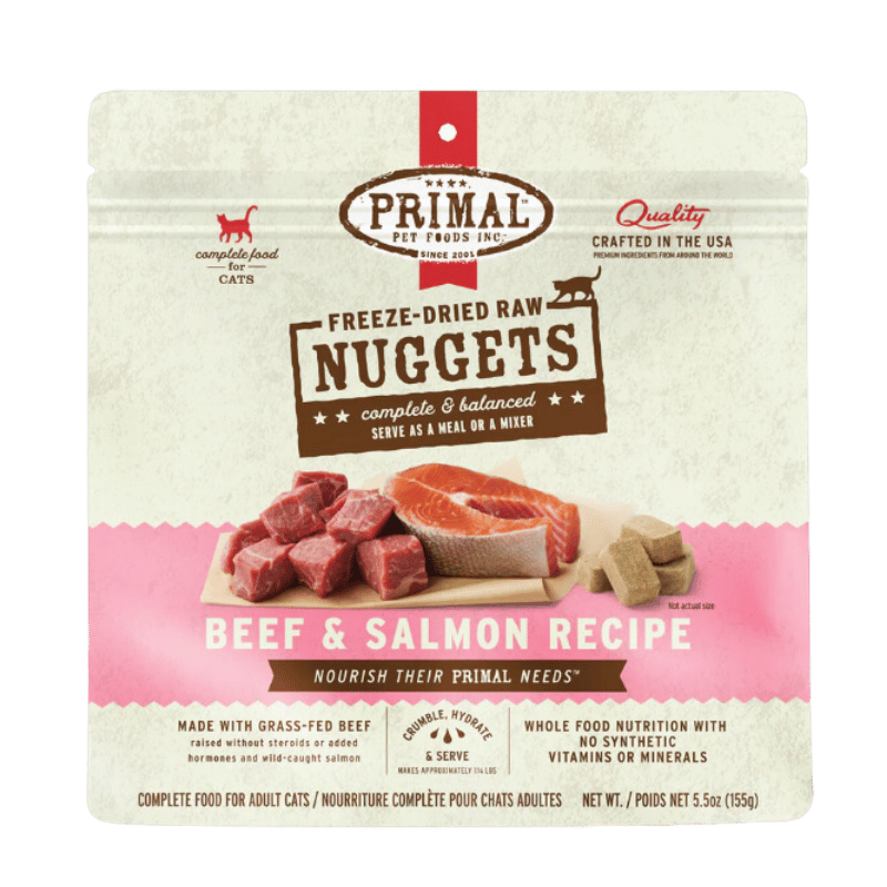 PRIMALl - Feline - Frozen - Nuggets - Beef & Salmon 3lb