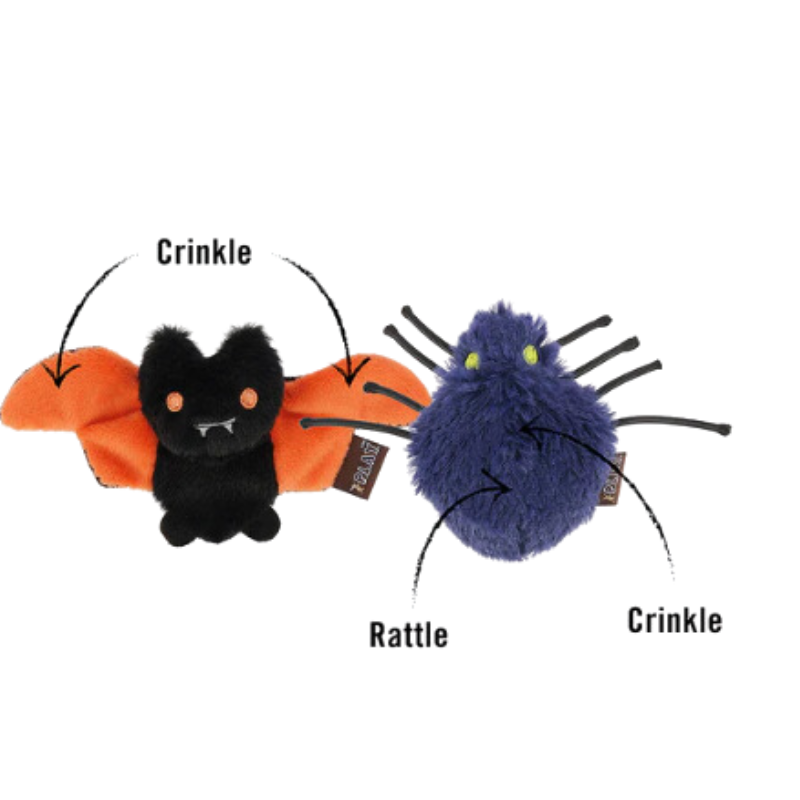 PLAY - Catnip - Toy - Feline Frenzy - Halloween - Creepy Critters (Set of 2)