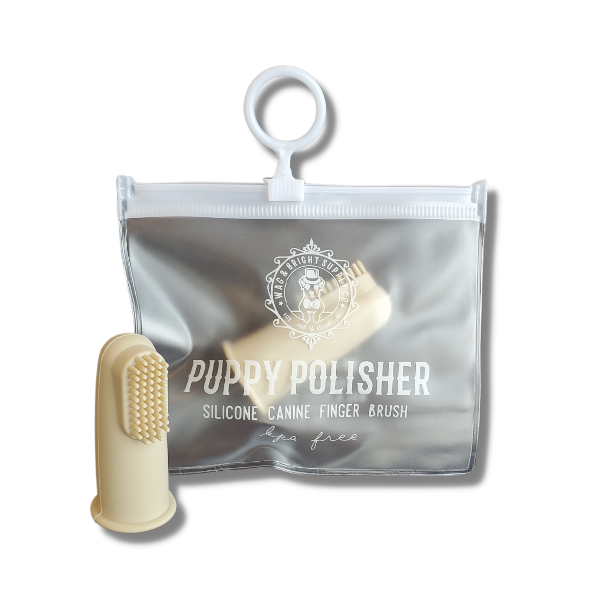 Wag & Bright- Puppy Polisher Finger Brush & Zip Travel Case