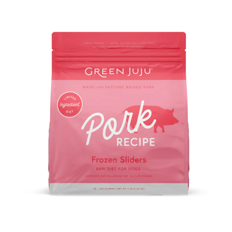 Green Juju - Pork Recipe Frozen Patties 6lb