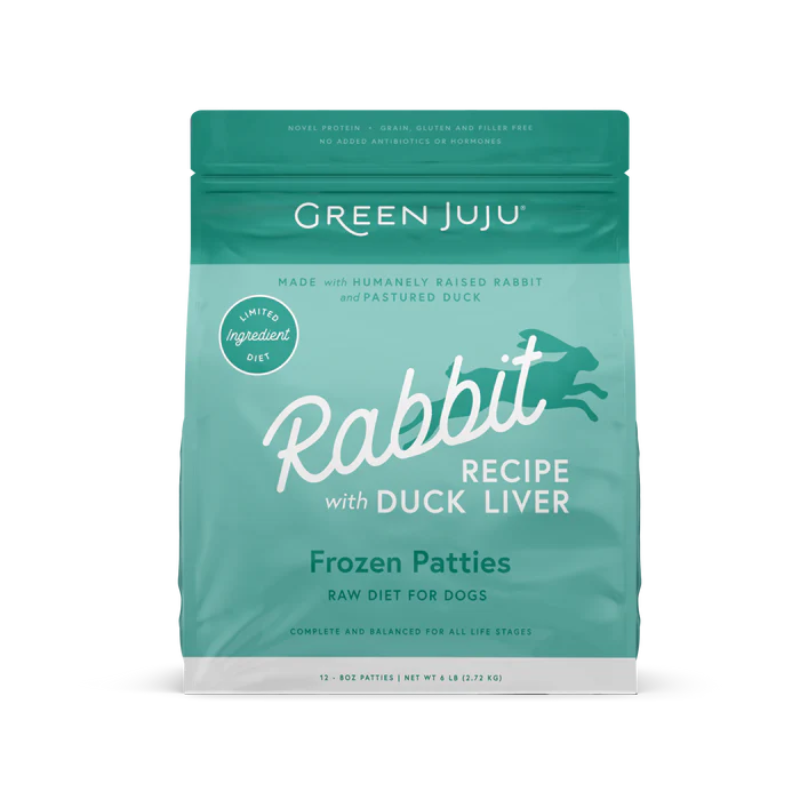 Green Juju - Rabbit Recipe Frozen Patties 6 lb