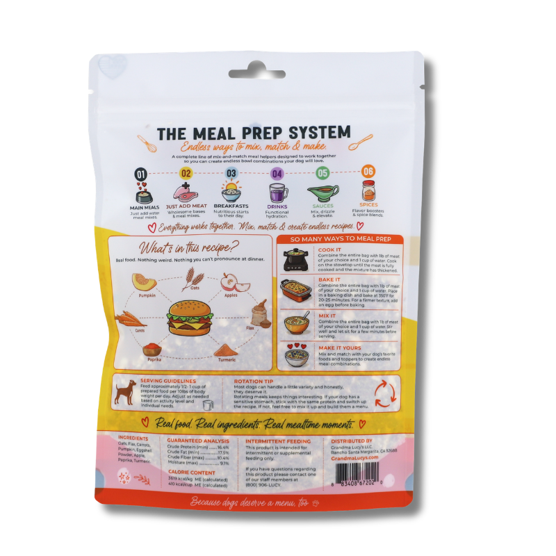 Grandma Lucy's - Meal Prep - Pawburger Helper - 8oz