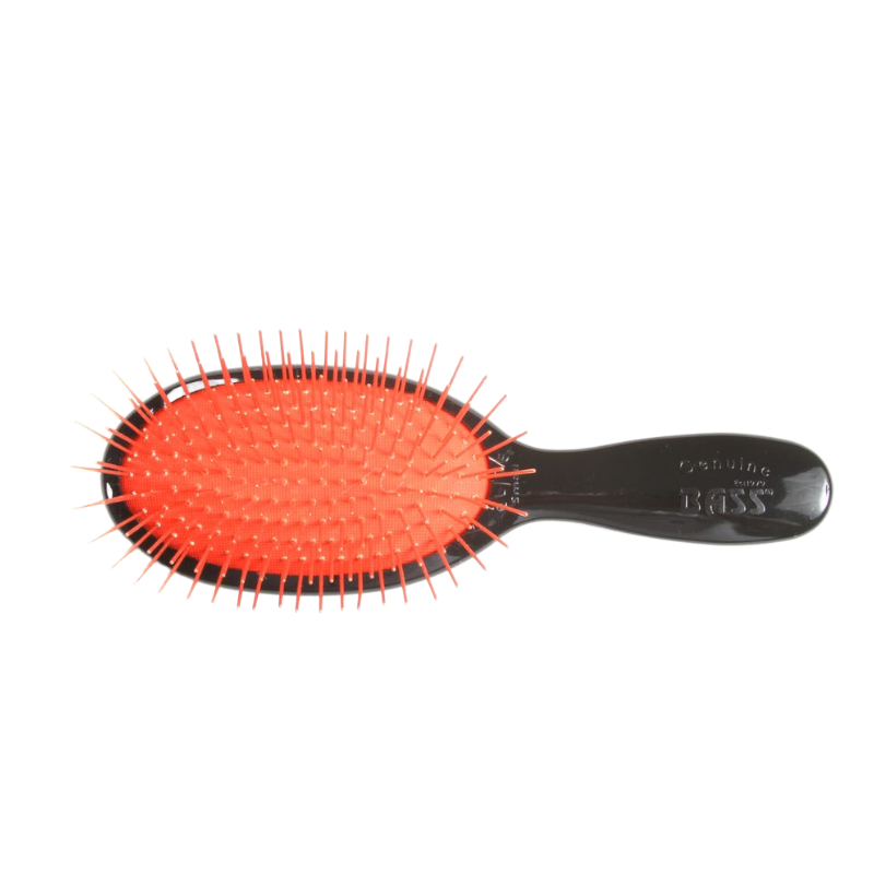 Bass Brushes - Elite Small - Purse Size Acrylic Handle Alloy Pin