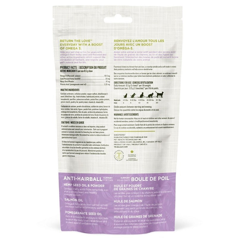 True Leaf - Cat - Chews - Anti-Hairball Support - 50g
