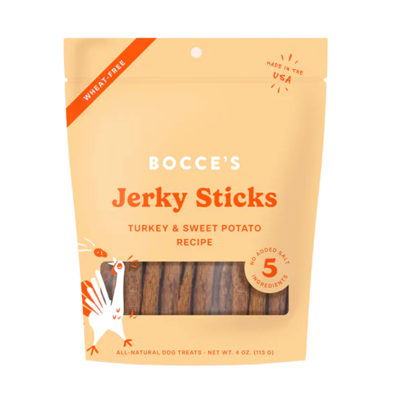 Bocce's Bakery - Jerky Sticks - Turkey Grazers - 4oz