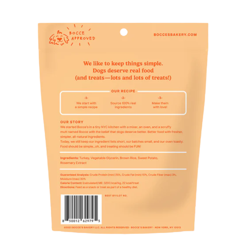 Bocce's Bakery - Jerky Sticks - Turkey Grazers - 4oz