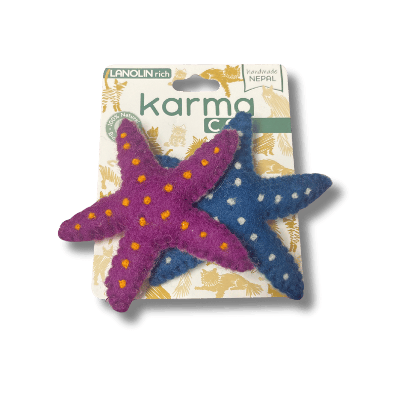 Dharma Dog Karma Cat - Toy - Starfish - 2pk