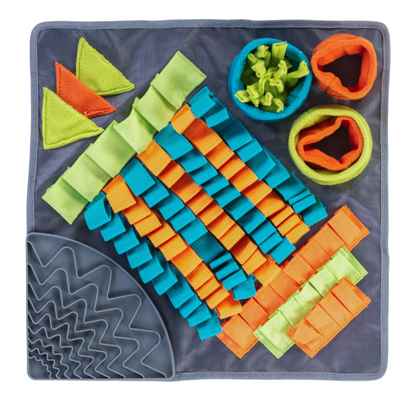 Messy Mutts - Forage - Square Mat with Suction & Lick Mat - 16"