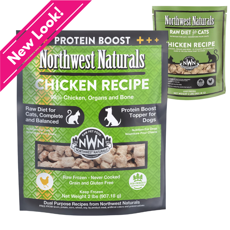 Northwest Naturals - Frozen - Recipe for Cats / Protein Boost for Dogs - Chicken 2lb