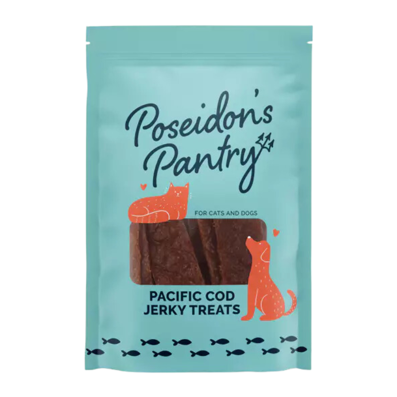 Poseidon’s Pantry Cod Jerky Treats – 3 oz