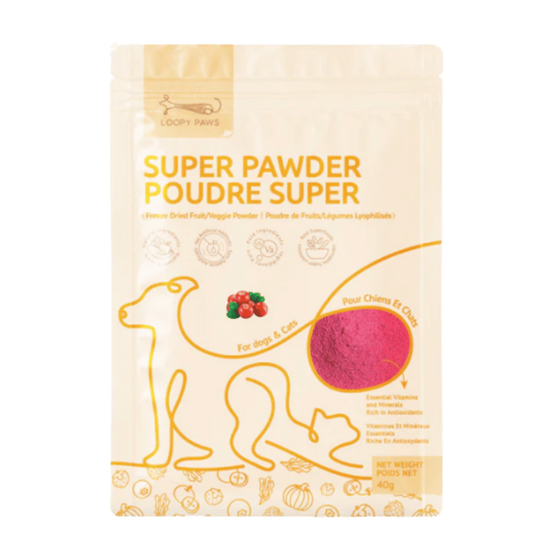 Loopy Paws - Super Pawder - Cranberry - 40g