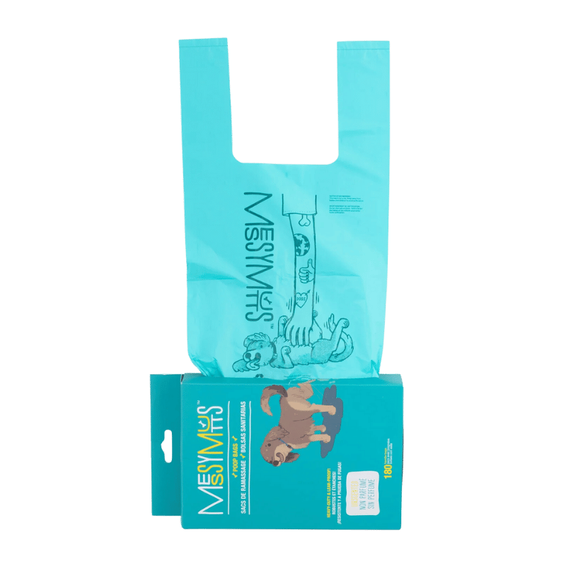 Messy Mutts - Advanced BioRecycle Poop Bag w/ Tie up Handles