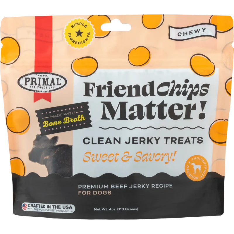 PRIMAL - Canine - Treats - FriendChips Matter - Beef with Broth