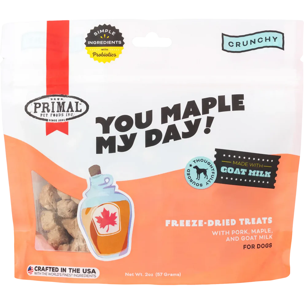 PRIMAL - Canine - Treats - You Maple My Day - Pork & Maple with Goat Milk