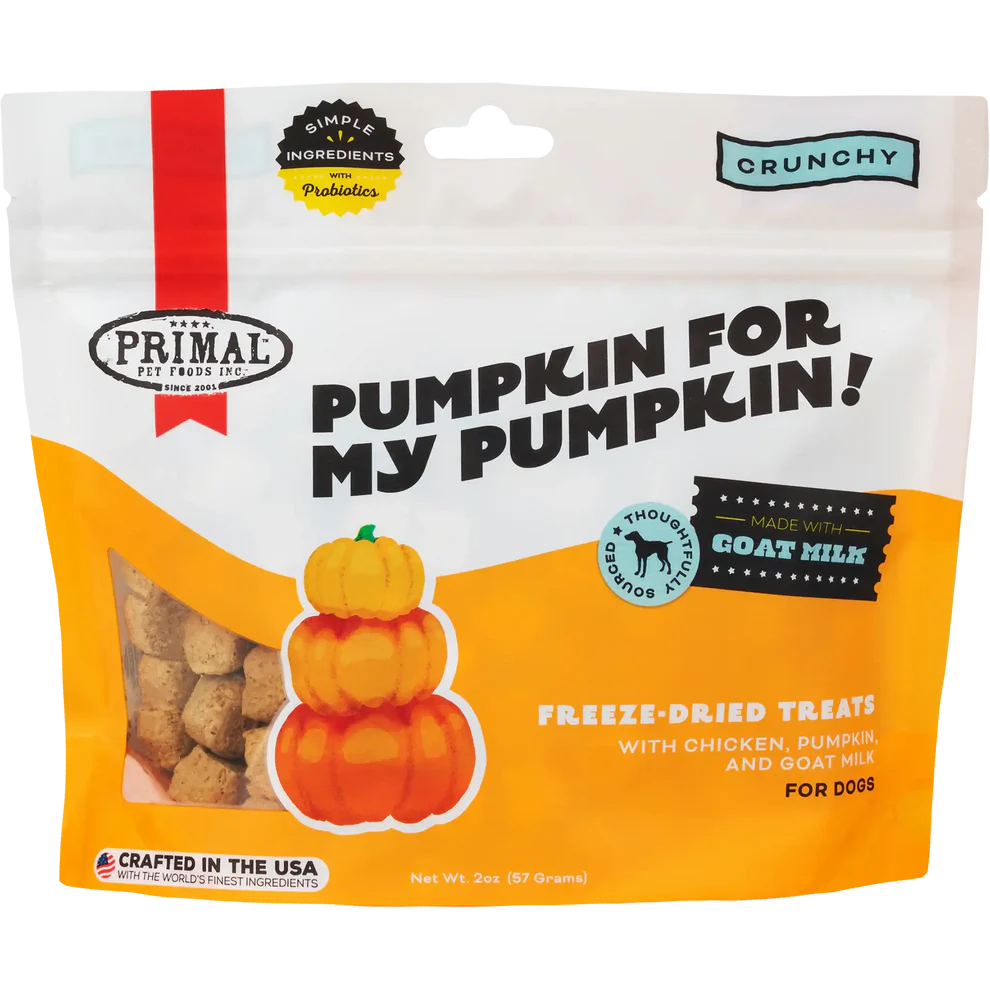 PRIMAL - Canine - Treats - Pumpkin for my Pumpkin - Chicken & Pumpkin with Goat Milk