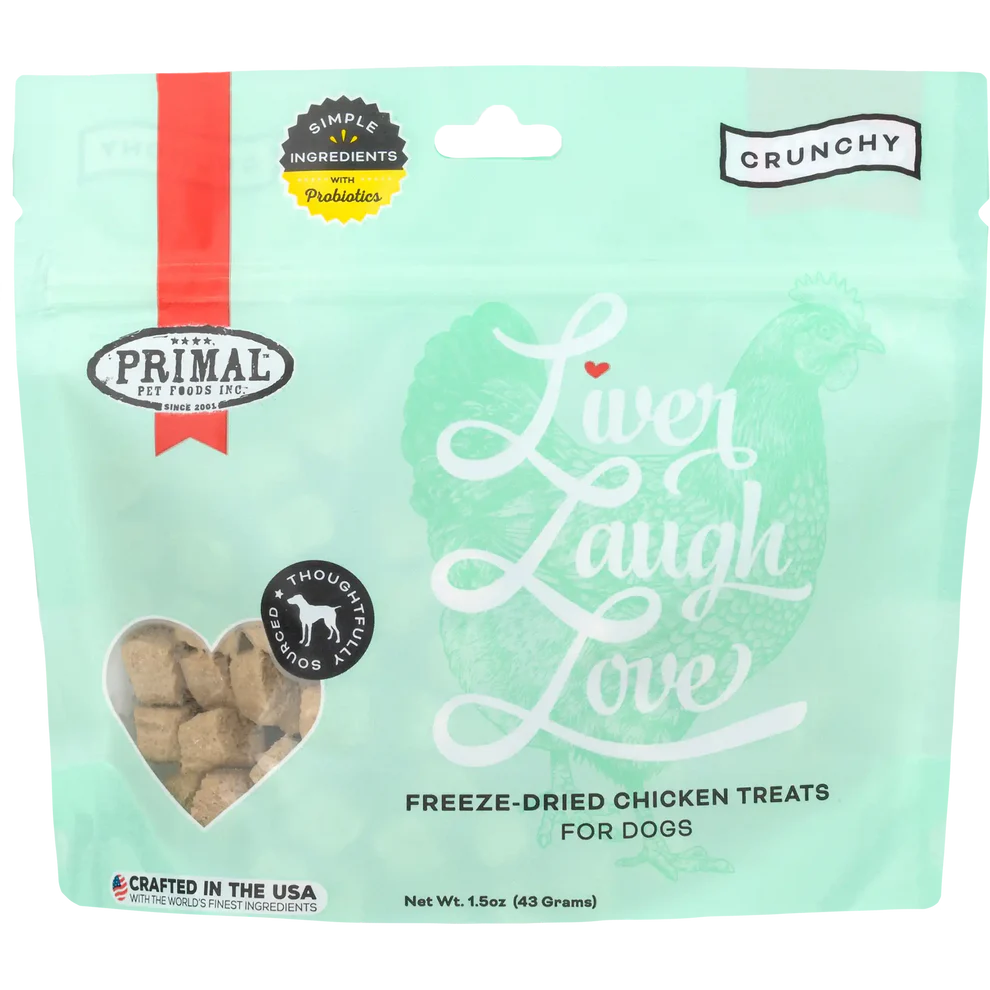 PRIMAL - Canine - Treats - Liver, Laugh, Love - Simply Chicken