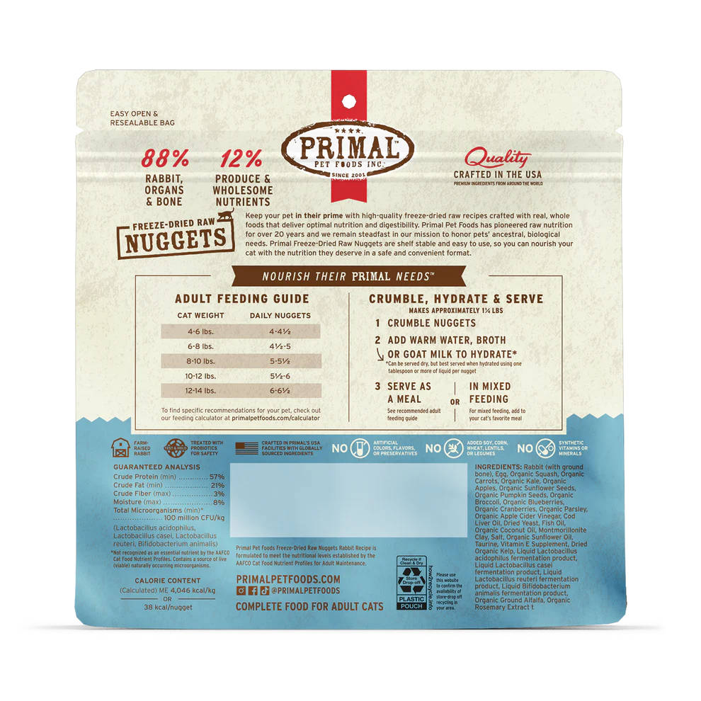 PRIMAL - Feline - Freeze-Dried - Rabbit