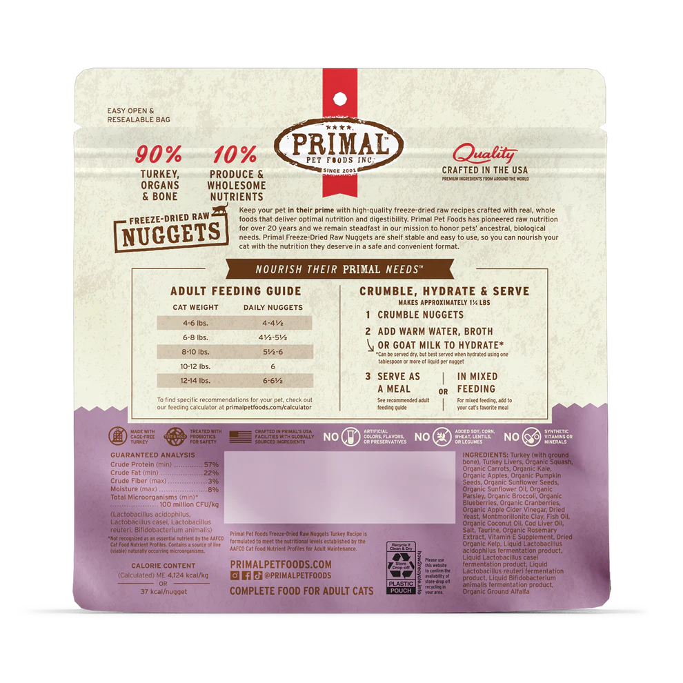 Primal - Feline - Freeze-Dried - Turkey