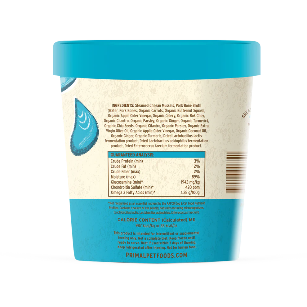 Primal - Topper - Frozen - Omega Mussels
