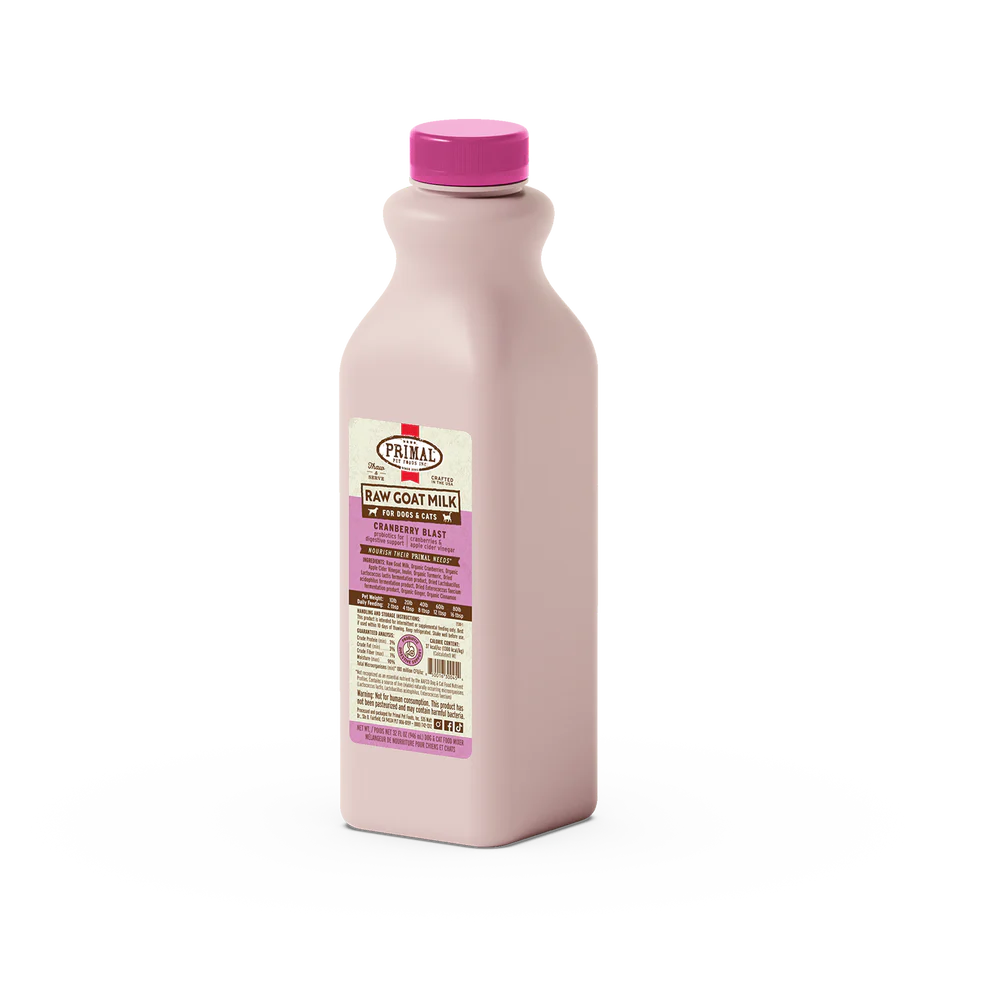 PRIMAL - Raw Goats Milk - Cranberry Blast 32oz (Apr Expiry)